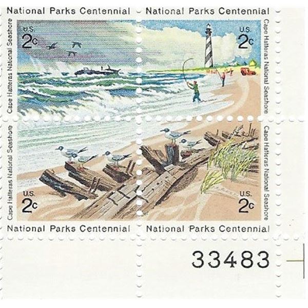 National Parks Centennial: Cape Hatteras National Seashore Plate Block