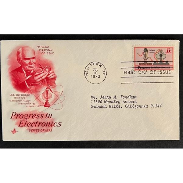 Lee DeForest Progress in Electronics First Day Cover