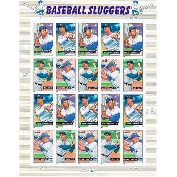 Baseball Sluggers Stamps