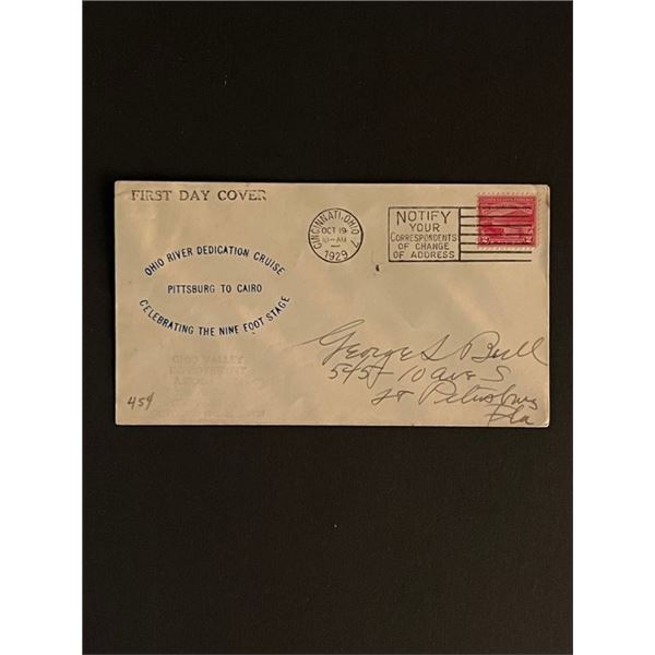 1929 Ohio River Dedication Cruise First Day Cover