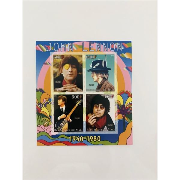 John Lennon Commemorative Souvenir Stamp Set
