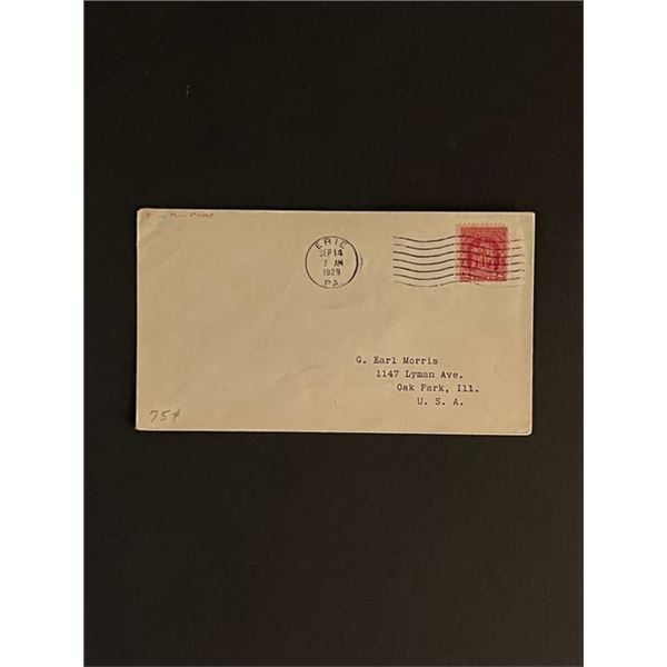 1929 Pennsylvania First Day Cover