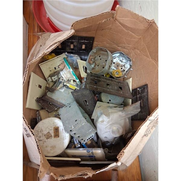 BOX LOT OF ASSORTED ELECTRICAL