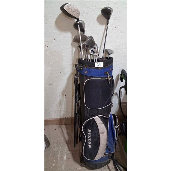 SET OF LEFT HANDED GOLF CLUBS WITH BAG