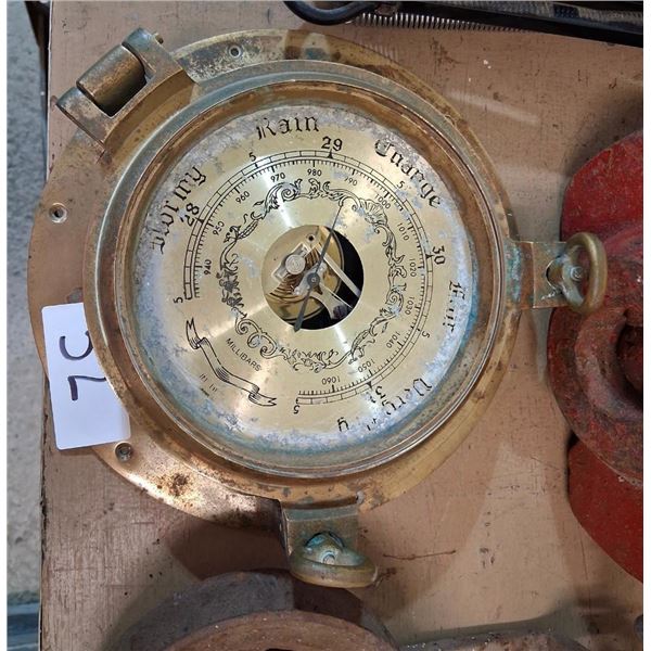ANTIQUE BRASS SCALE DIAL