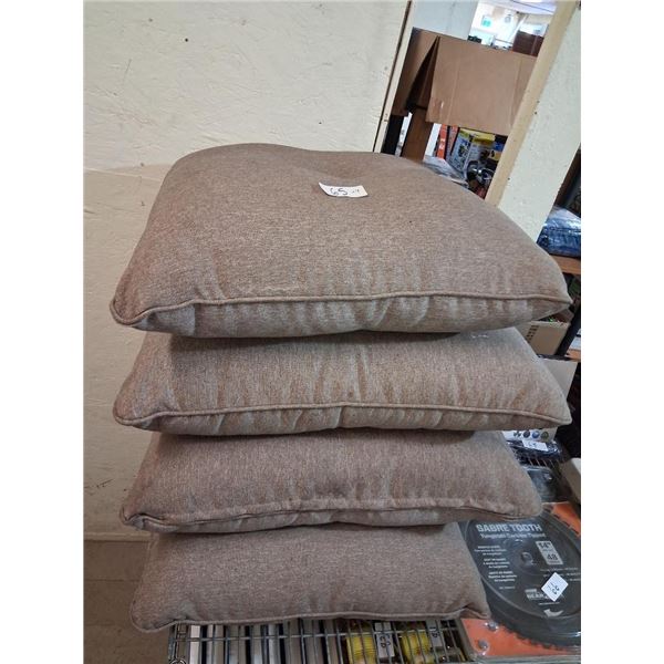 4 PATIO CUSHIONS