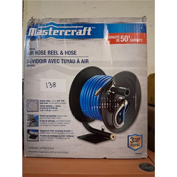 MASTERCRAFT HOSE REEL AND HOSE