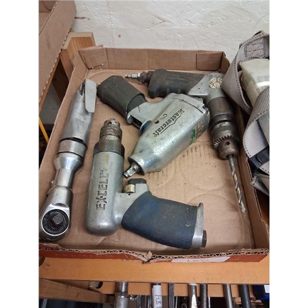 BOX OF ASSORTED AIR TOOLS