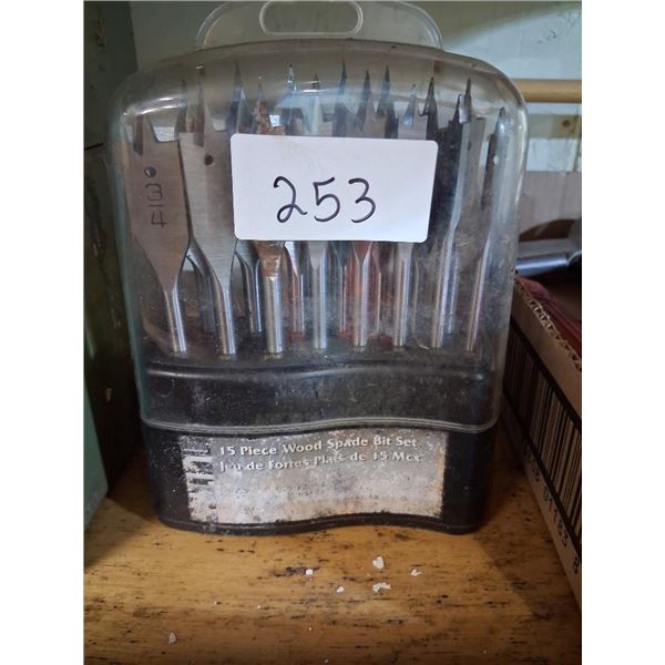 15PC WOOD BIT SET