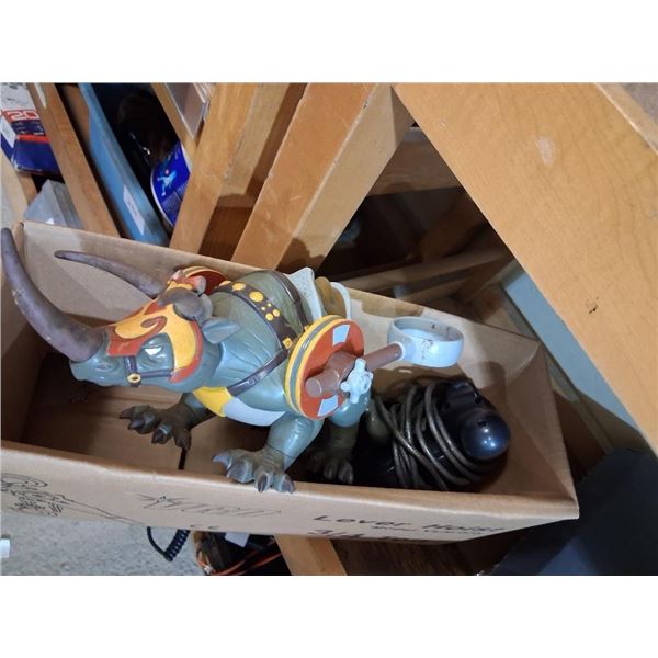 ACTION FIGURE AND PS2 CONTROLLER