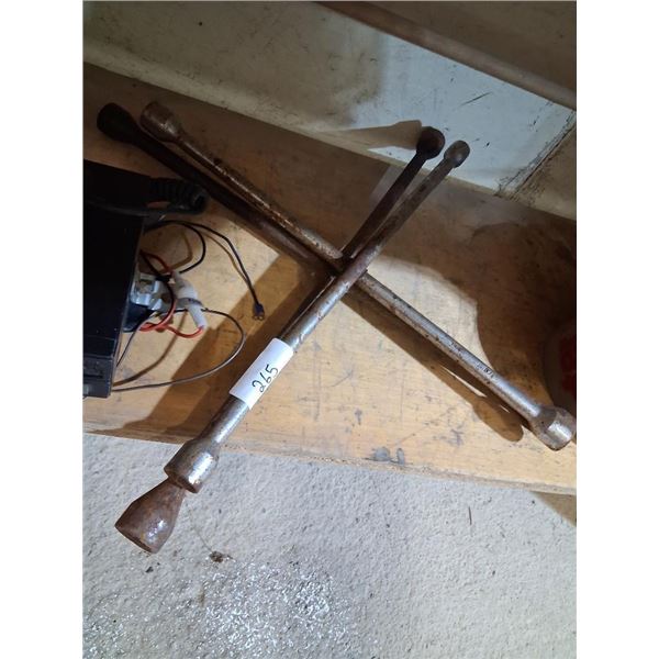 2 TIRE LUG WRENCHES