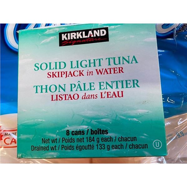 8 CANS OF SOLID LIGHT TUNA
