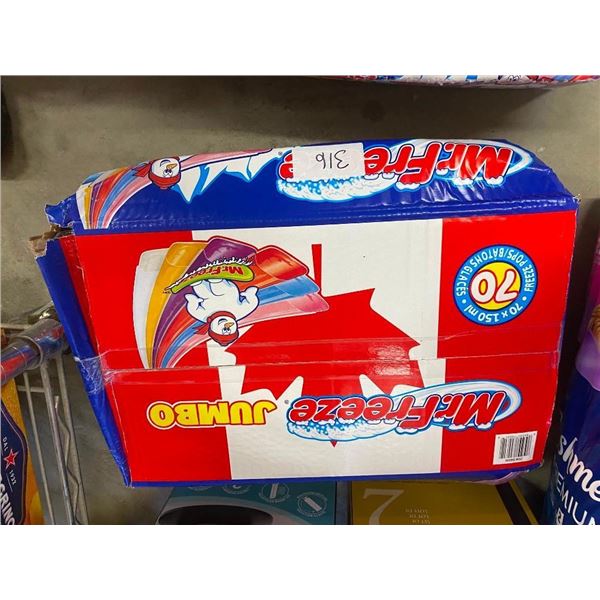 APPROX. 70 JUMBO MR FREEZE