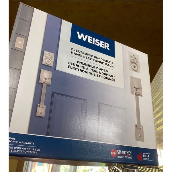 WEISER ELECTRONIC DEADBOLT AND HANDLE SET