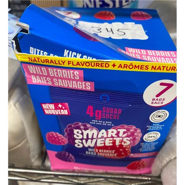 6 BAGS OF SMART SWEETS GUMMIES