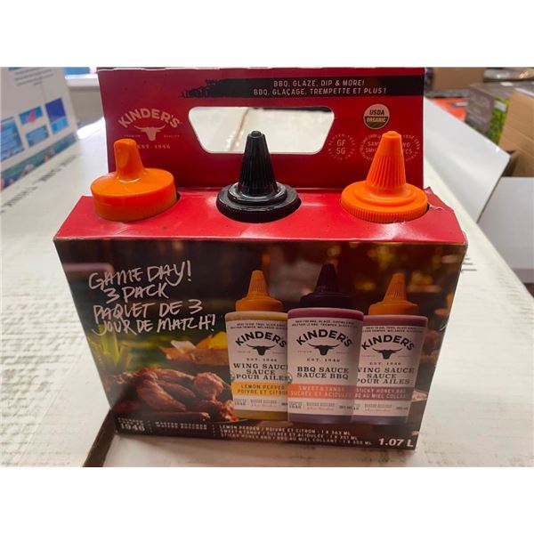 3 PACK OF BARBECUE AND WING SAUCE