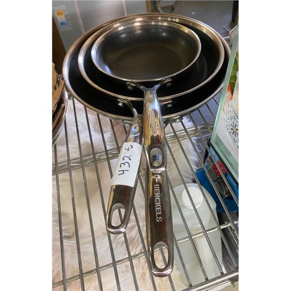 3PC HENCKELS FRYING PAN SET