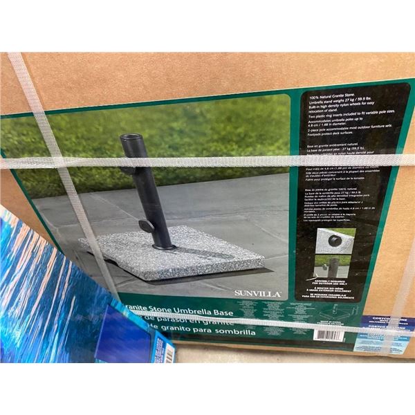 60LB GRANITE STONE UMBRELLA BASE