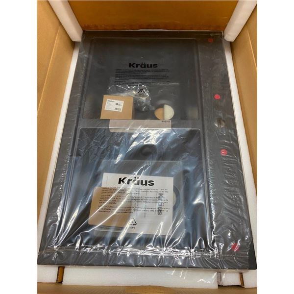 KRAUS 33X22IN DOUBLE BOWL GRANITE SINK
