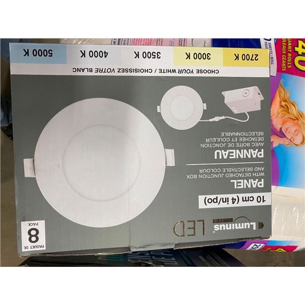 8 LED HOUSE POT LIGHTS WITH DETACHED JUNCTION BOX