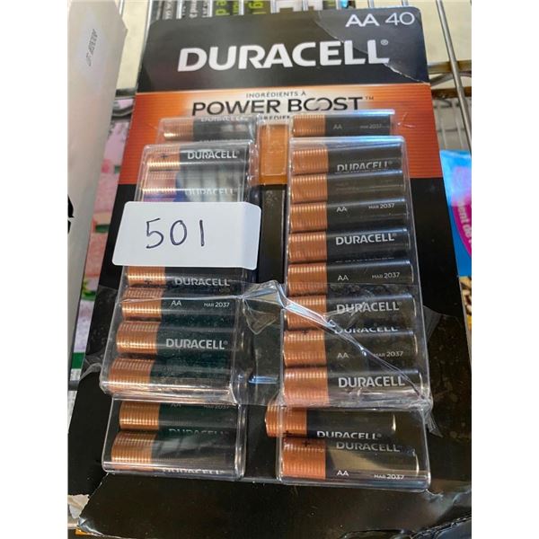 APPROX. 4O DURACELL AA BATTERIES