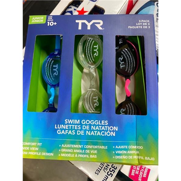 3 PACK OF SWIM GOGGLES