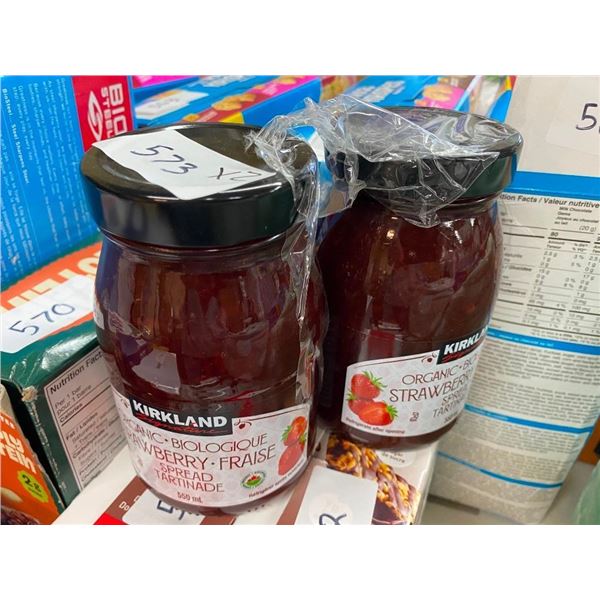 2 JARS OF STRAWBERRY JAM