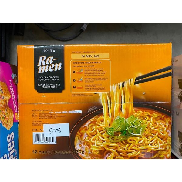 12 CUPS OF GOLDEN CHICKEN RAMEN