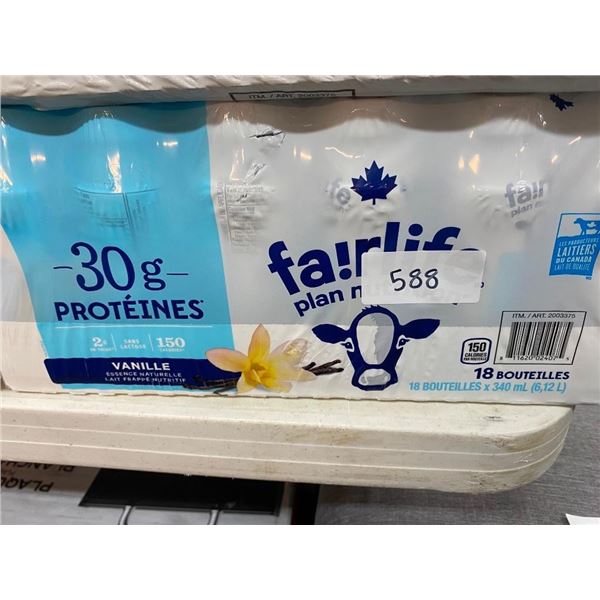 APPROX. 18 BOTTLES OF VANILLA PROTEIN DRINKS