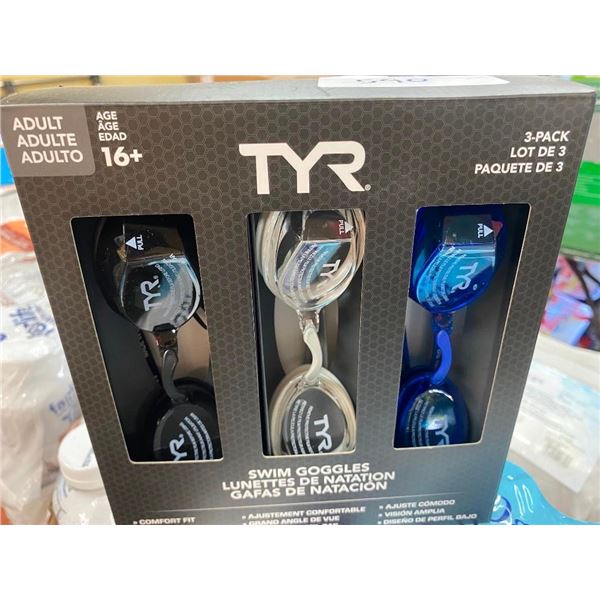 3 PACK OF SWIM GOGGLES