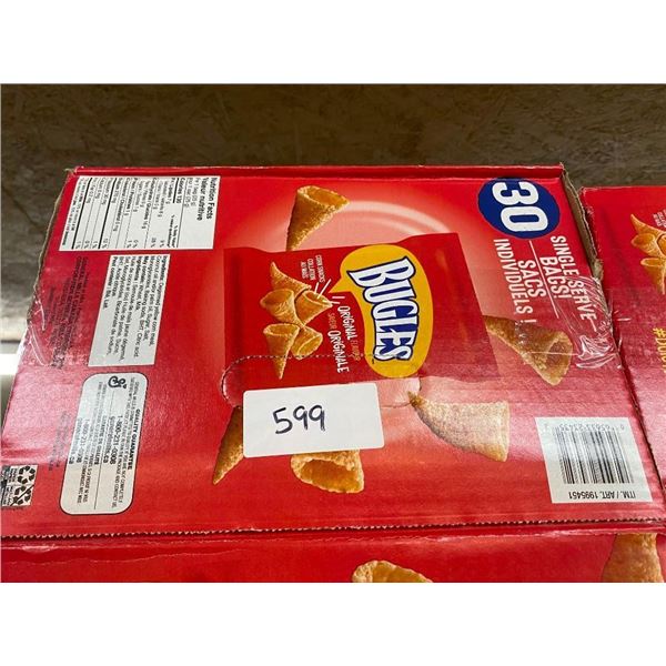 APPROX. 30 BAGS OF BUGLES CHIPS