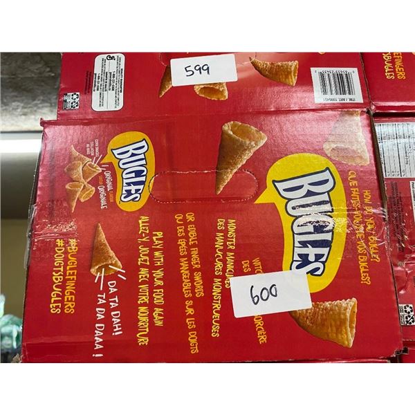 APPROX. 30 BAGS OF BUGLES CHIPS