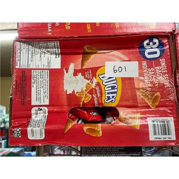 APPROX. 30 BAGS OF BUGLES CHIPS