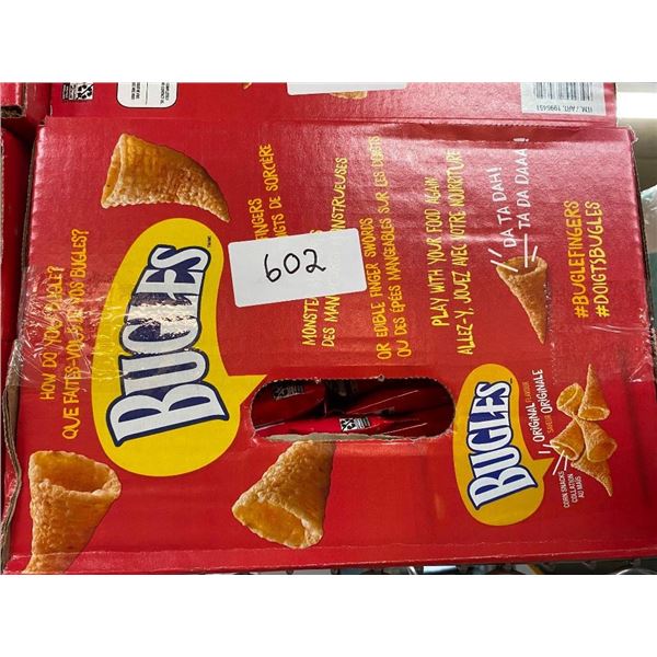 APPROX. 30 BAGS OF BUGLES CHIPS