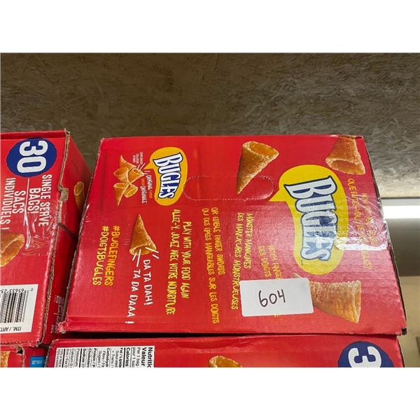 APPROX. 30 BAGS OF BUGLES CHIPS