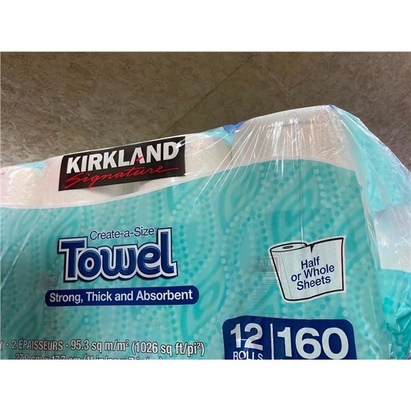 12 ROLLS OF PAPER TOWEL