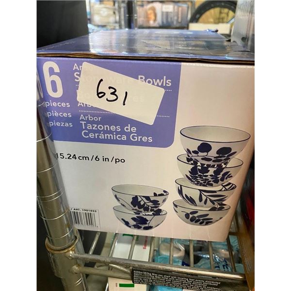 6PC STONEWARE BOWL SET