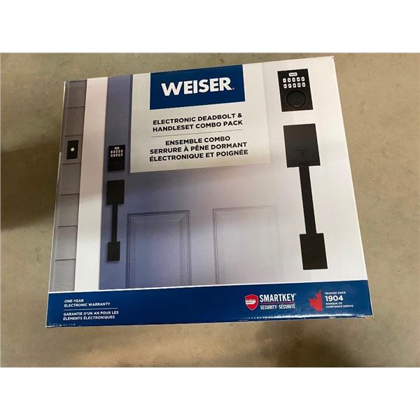 WEISER ELECTRONIC DEADBOLT AND HANDLE KIT
