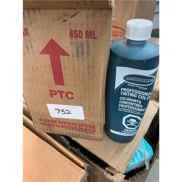 4 BOTTLES OF 450ML TINTING COLOURS