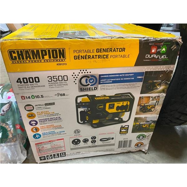 4000 STARTING WATT CHAMPION DUAL FUEL GENERATOR