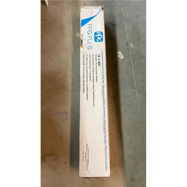 16X350FT OF OVERSPRAY PROTECTIVE SHEETING
