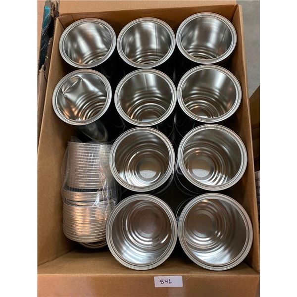 APPROX. 30 OF 3.5L PAINT CANS WITH LIDS