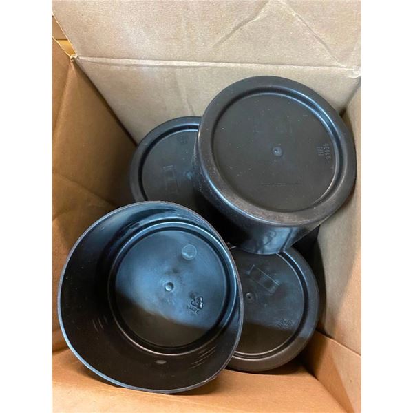 APPROX. 8 OF 4IN RUBBER CAPS FOR PIPES