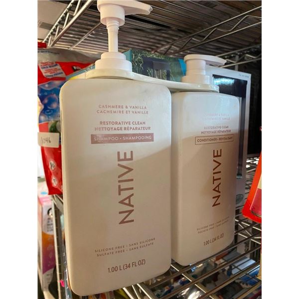 NATIVE SHAMPOO AND CONDITIONER