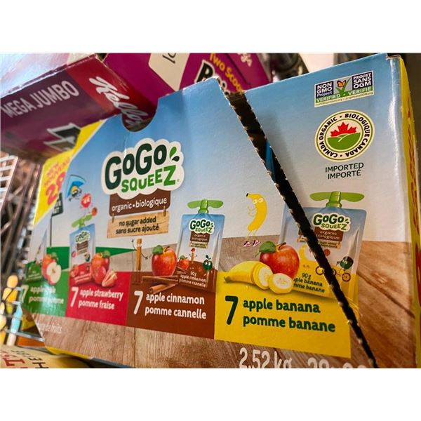 APPROX. 28 FRUIT SQUEEZE SNACKS
