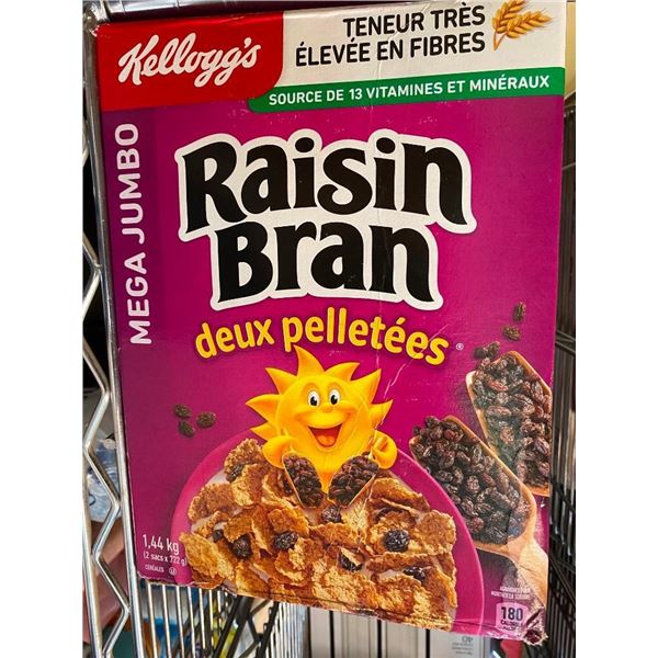 JUMBO BOX OF RAISIN BRAN CEREAL