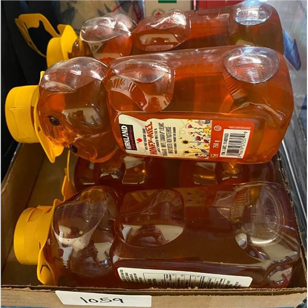5 BOTTLES OF HONEY