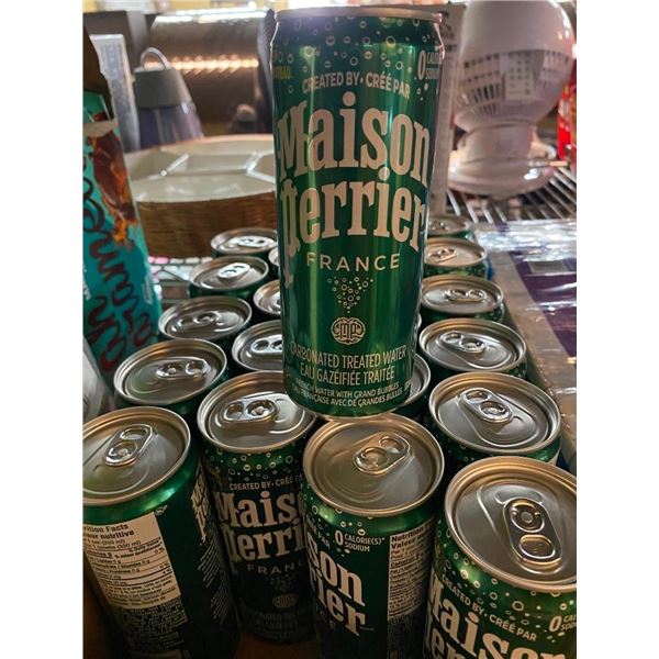 APPROX. 20 CANS OF CARBONATED TREATED WATER