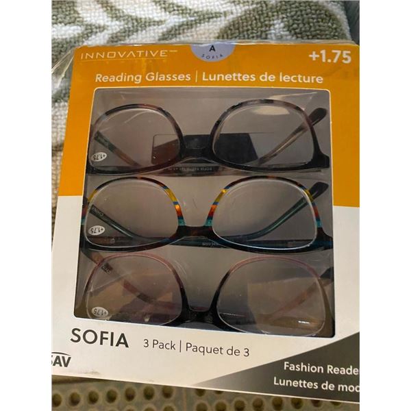 3 PACK OF READING GLASSES