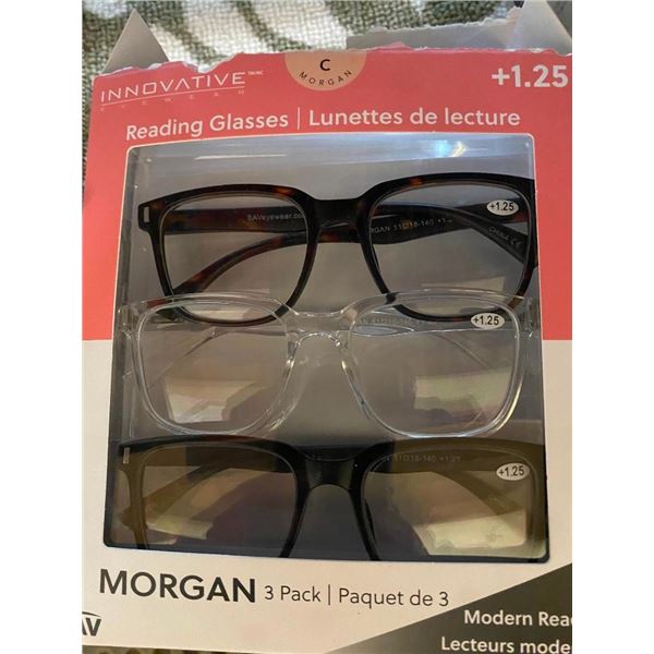 3 PACK OF READING GLASSES